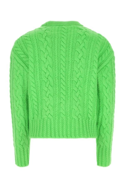 Shop Ami Alexandre Mattiussi Ami Man Green Wool Sweater