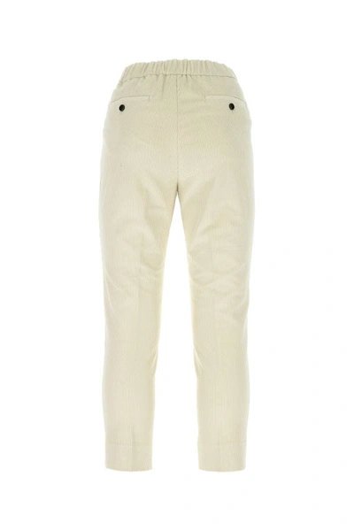 Shop Ami Alexandre Mattiussi Ami Man Ivory Corduroy Pant In White