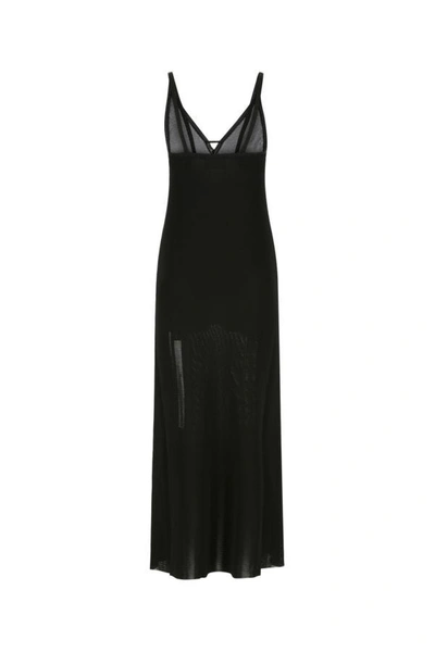 Shop Ami Alexandre Mattiussi Ami Woman Black Viscose Dress