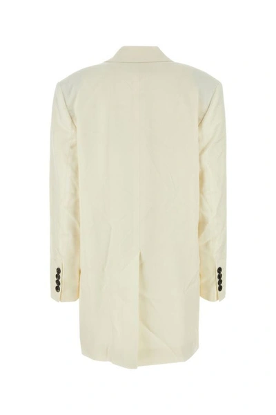 Ami Alexandre Mattiussi Ami Paris Double Breasted Tailored Blazer In White