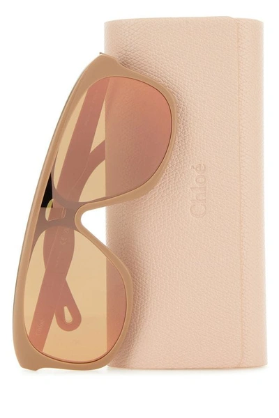 Shop Chloé Chloe Woman Skin Pink Acetate Jasper Sunglasses