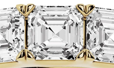 Shop Jennifer Fisher 18k Gold Asscher Cut Lab Created Diamond Eternity Ring In 18k Yellow Gold