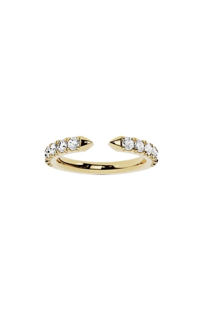 Shop Jennifer Fisher 18k Gold Lab Created Diamond Open Ring In 18k Yellow Gold