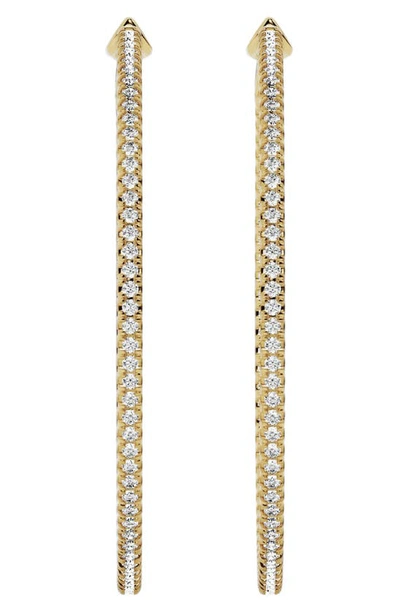Jennifer Fisher Lab Created Diamond Hoop Earrings In 18k Yellow Gold
