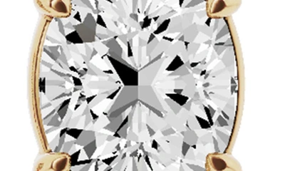 Jennifer Fisher Cushion Cut Lab Created Diamond Linear Earrings In 18k Yellow Gold
