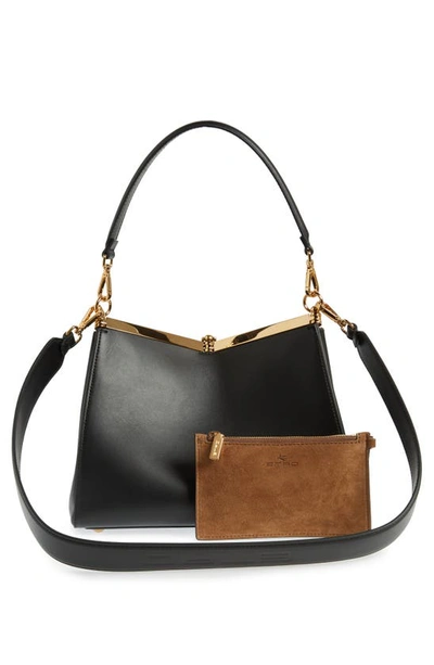 Shop Etro Medium Vela Shoulder Bag In Black