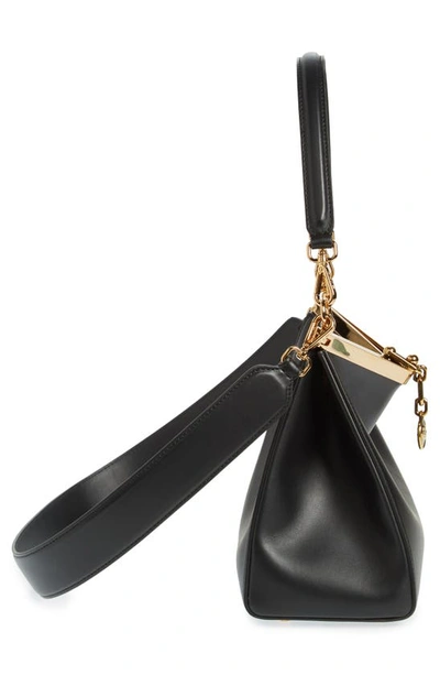 Etro 'small Vela' Black Shoulder Bag With Logo And Pegasus Charm In Black