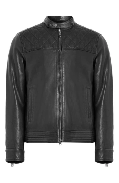 Shop Allsaints Zola Leather Jacket In Black