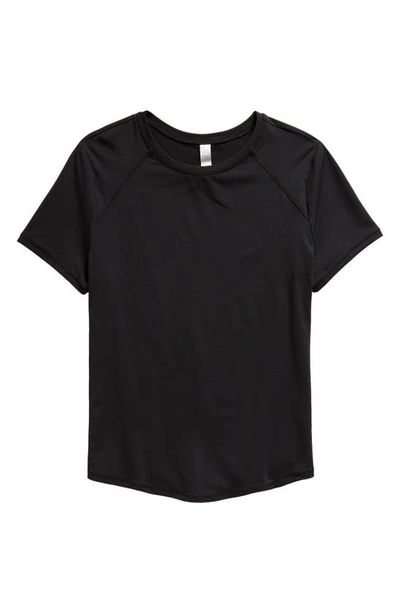 Shop Zella Girl Kids' Energy Soft Tech T-shirt In Black