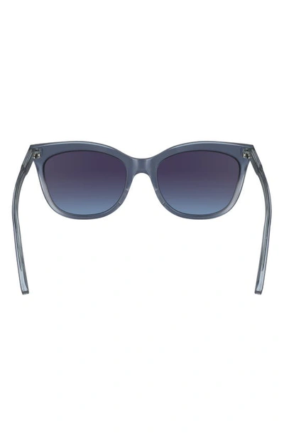 Longchamp 53mm Gradient Cat Eye Sunglasses In Avio/ Crystal