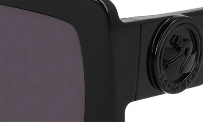 Longchamp 53mm Rectangular Sunglasses In Black