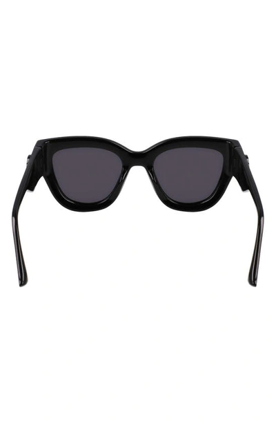 Shop Longchamp 52mm Cat Eye Sunglasses In Black