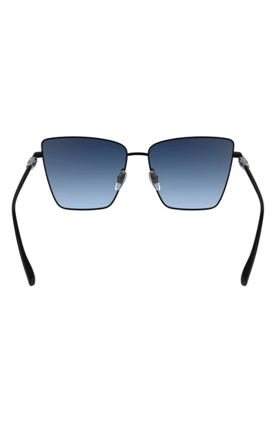 Shop Longchamp 55mm Gradient Square Sunglasses In Black