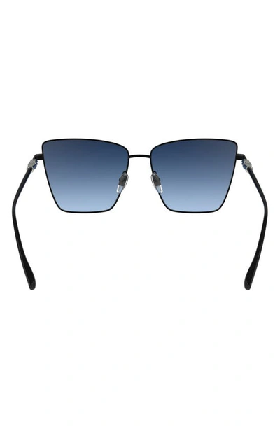Longchamp 55mm Gradient Square Sunglasses In Black