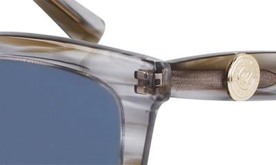Longchamp Le Pliage 54mm Gradient Cat Eye Sunglasses In Striped Grey