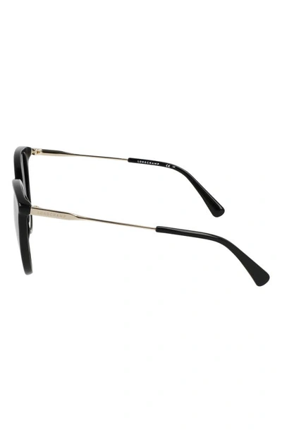 Longchamp 55mm Gradient Tea Cup Sunglasses In Black
