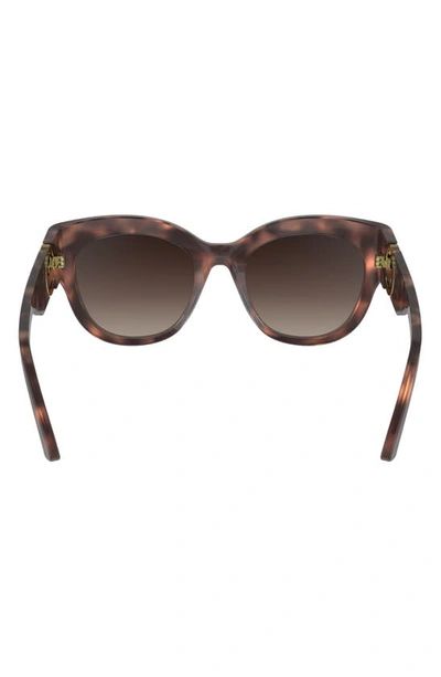 Shop Longchamp 55mm Gradient Butterfly Sunglasses In Rose Havana