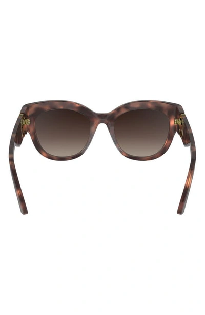 Longchamp 55mm Gradient Butterfly Sunglasses In Rose Havana