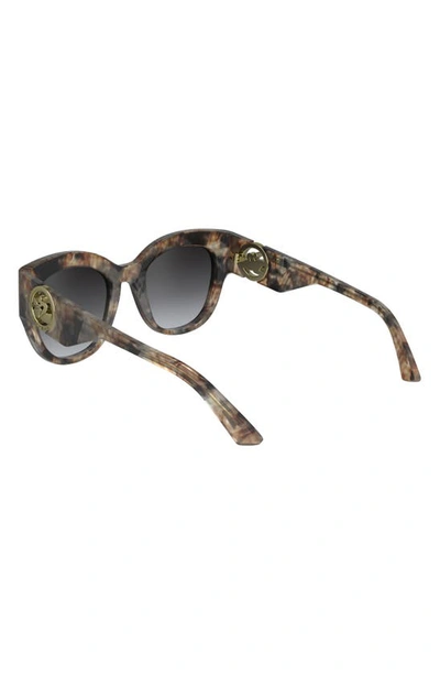 Longchamp 55mm Gradient Butterfly Sunglasses In Marble Brown Beige