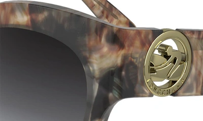 Longchamp 55mm Gradient Butterfly Sunglasses In Marble Brown Beige