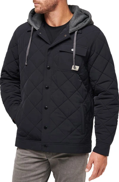 Shop Travis Mathew Travismathew Grey Wave Jacket In Black