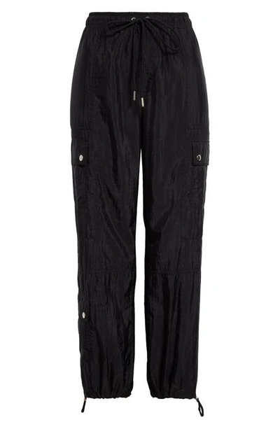Cinq À Sept Nitsan Tie-cuff Cargo Pants In Black