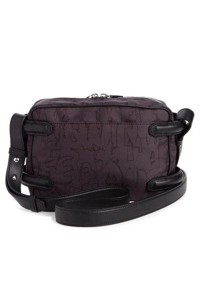 Shop Alexander Mcqueen The Harness Textile & Faux Leather Camera Bag In Black