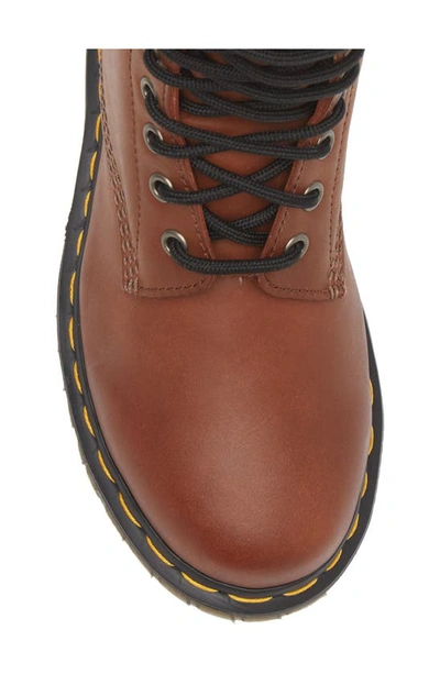 Shop Dr. Martens' 1460 Serena Faux Fur Lined Leather Boot In Saddle Tan Farrier