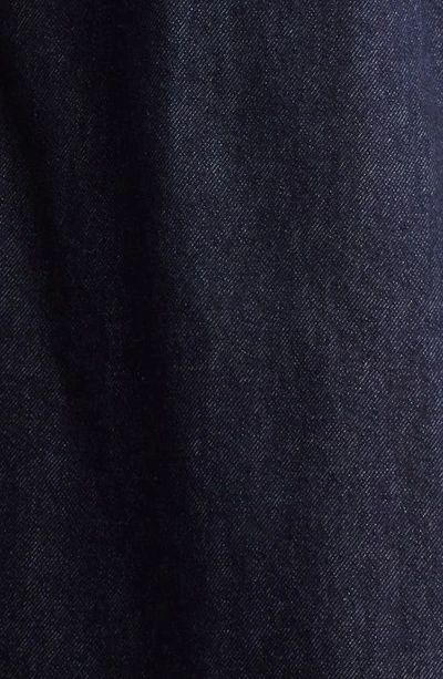 Shop Totême Oversize Organic Cotton Denim Overshirt In Raw Blue