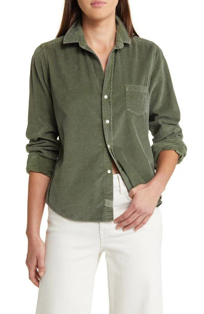 Shop Frank & Eileen Barry Tailored Fit Corduroy Button-up Shirt In Army