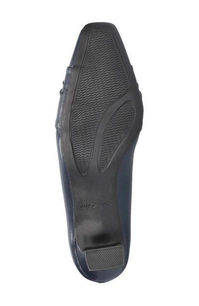 Easy Street Waive Square Toe Pump In New Navy