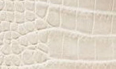 Shop Jw Pei Grace Croc Embossed Crossbody Bag In Ivory Croc
