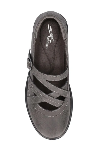 Easy Street Women's Wise Mary Janes Comfort Shoe In Grey/ Gore