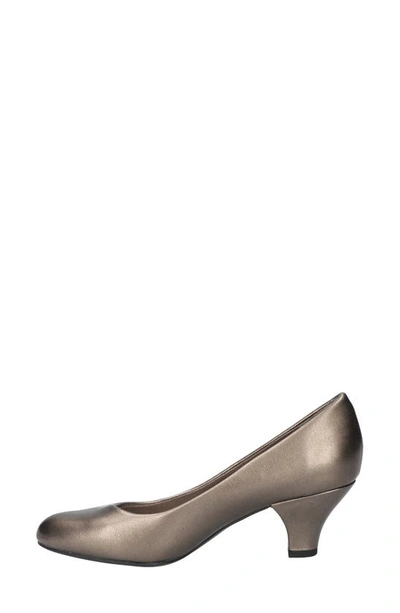 Shop Easy Street Fabulous Almond Toe Pump In Pewter