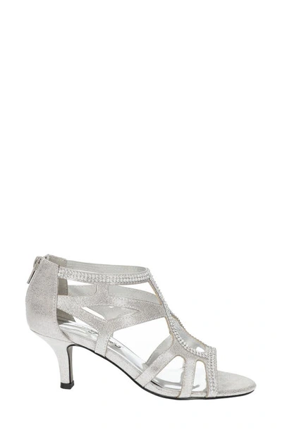 Easy Street Women's Flattery Evening Sandals In Silver