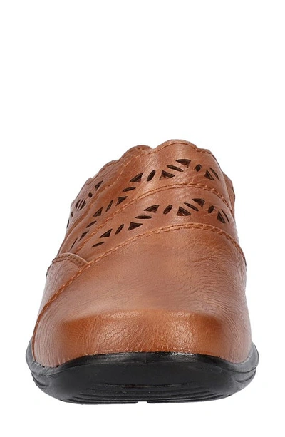 Easy Street Forever Perforated Mule In Tobacco