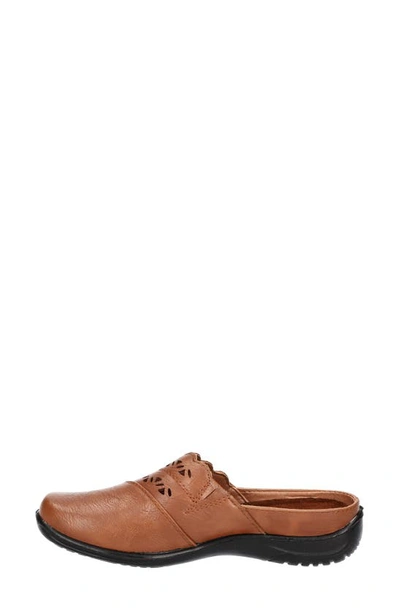 Easy Street Forever Perforated Mule In Tobacco