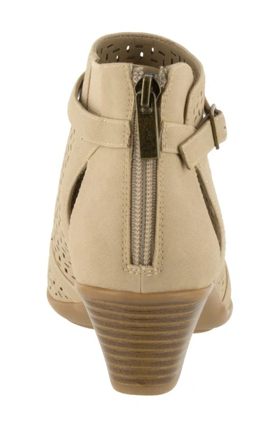 Shop Easy Street Carrigan Cutout Bootie In Sand