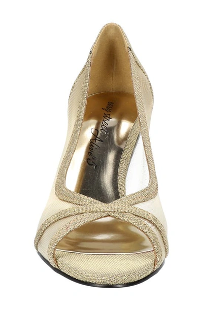 Easy Street Women's Picaboo Pumps Women's Shoes In Gold Glitter