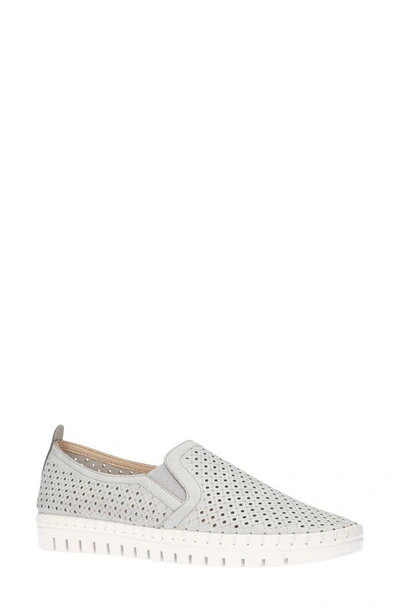 Shop Easy Street Fresh Perforated Slip-on Sandal In Grey