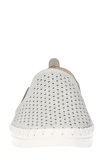 Shop Easy Street Fresh Perforated Slip-on Sandal In Grey