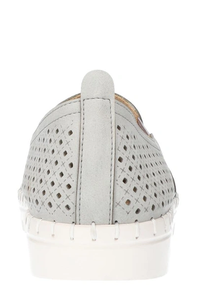 Easy Street Fresh Perforated Slip-on Sandal In Grey