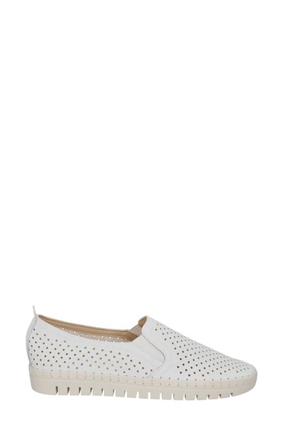 Shop Easy Street Fresh Perforated Slip-on Sandal In White