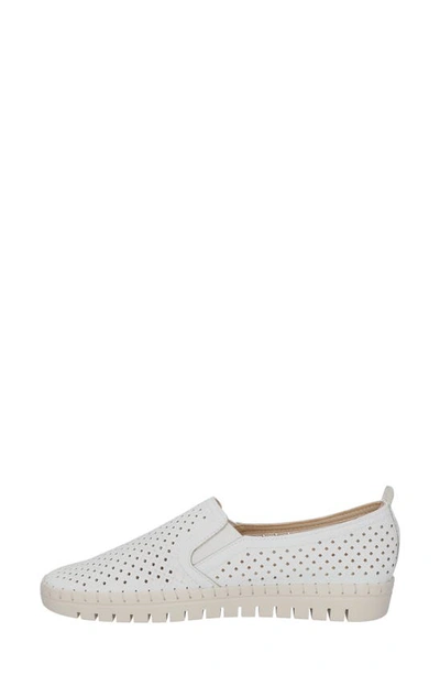 Shop Easy Street Fresh Perforated Slip-on Sandal In White