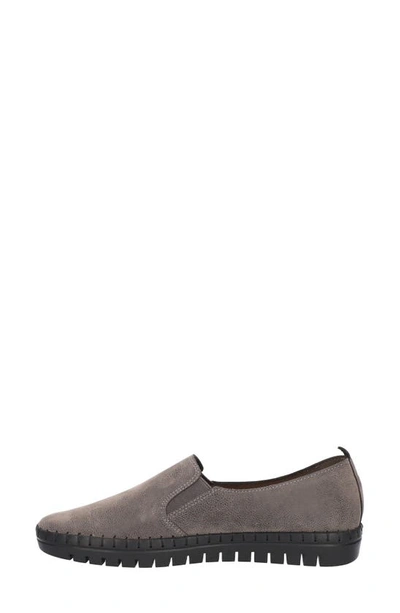 Easy Street Fresh Perforated Slip-on Sandal In Grey Matte