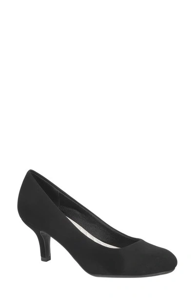 Shop Easy Street Passion Classic Pump In Black Suede