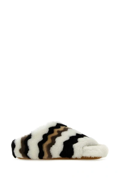 Shop Chloé Slippers In Multicoloured