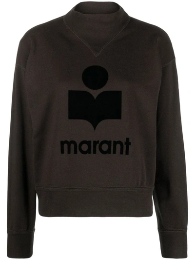 Shop Isabel Marant Étoile Moby Cotton Sweatshirt In Black