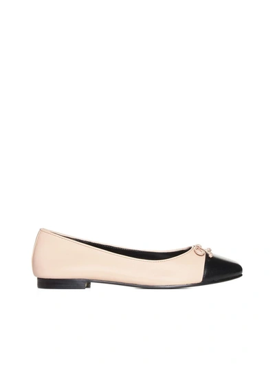 Shop Tory Burch Flat Shoes In Rose Pink / Perfect Black