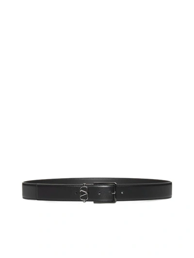 Shop Valentino Garavani Belts In Black